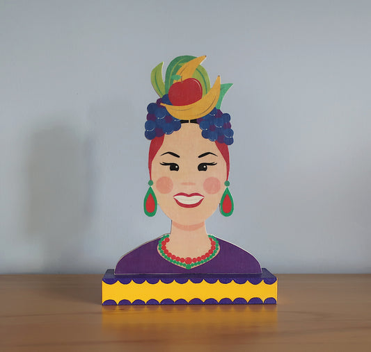 Holzaufsteller 'Carmen Miranda'