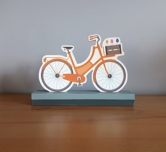 Holzaufsteller 'Fahrrad'