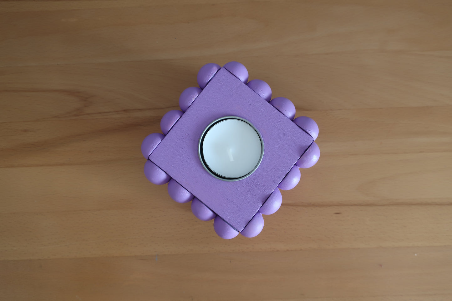 Bubble-Teelichthalter lila