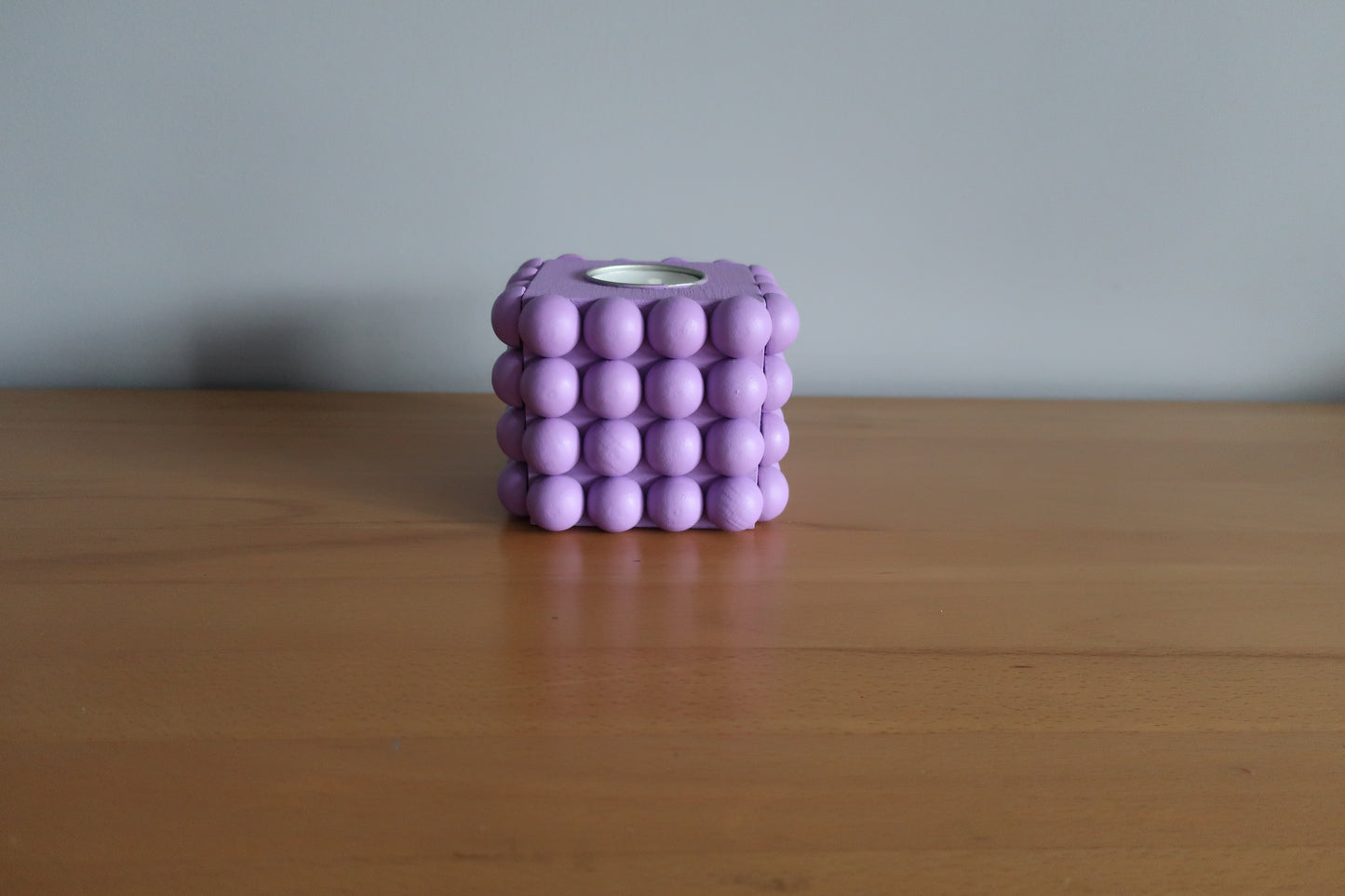 Bubble-Teelichthalter lila