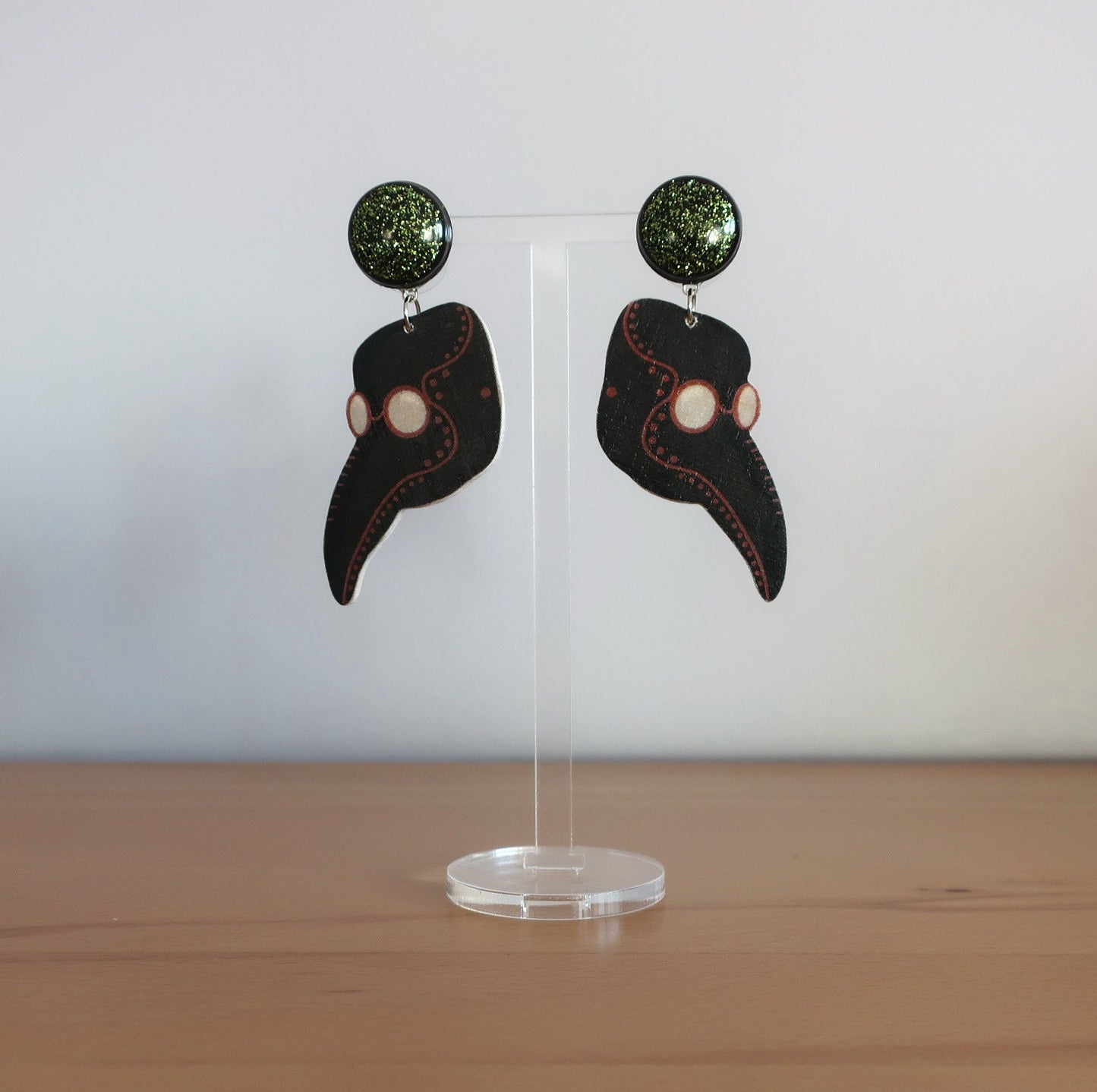 Ohrringe 'Pestmaske'