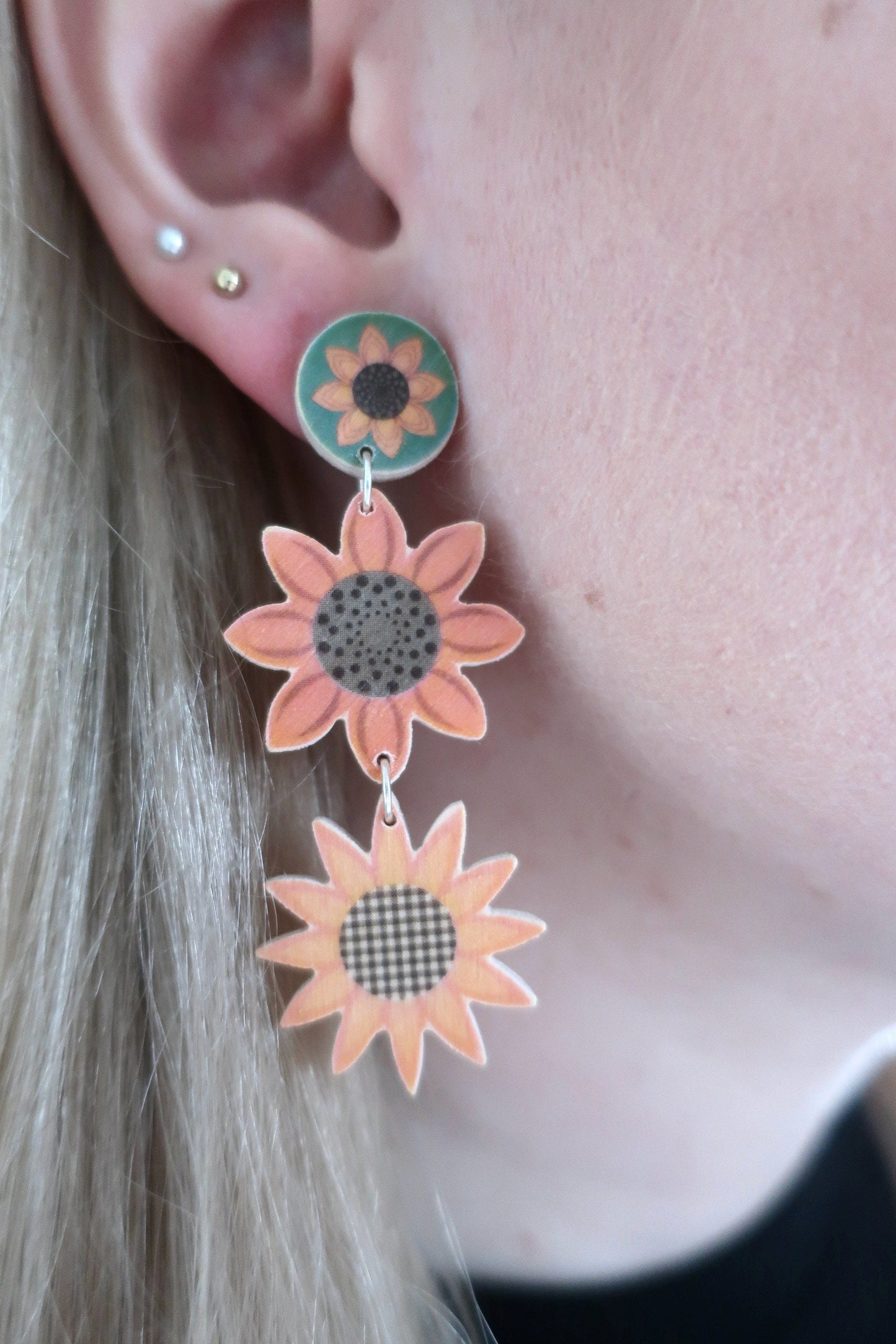 Ohrringe 'Sonnenblume'