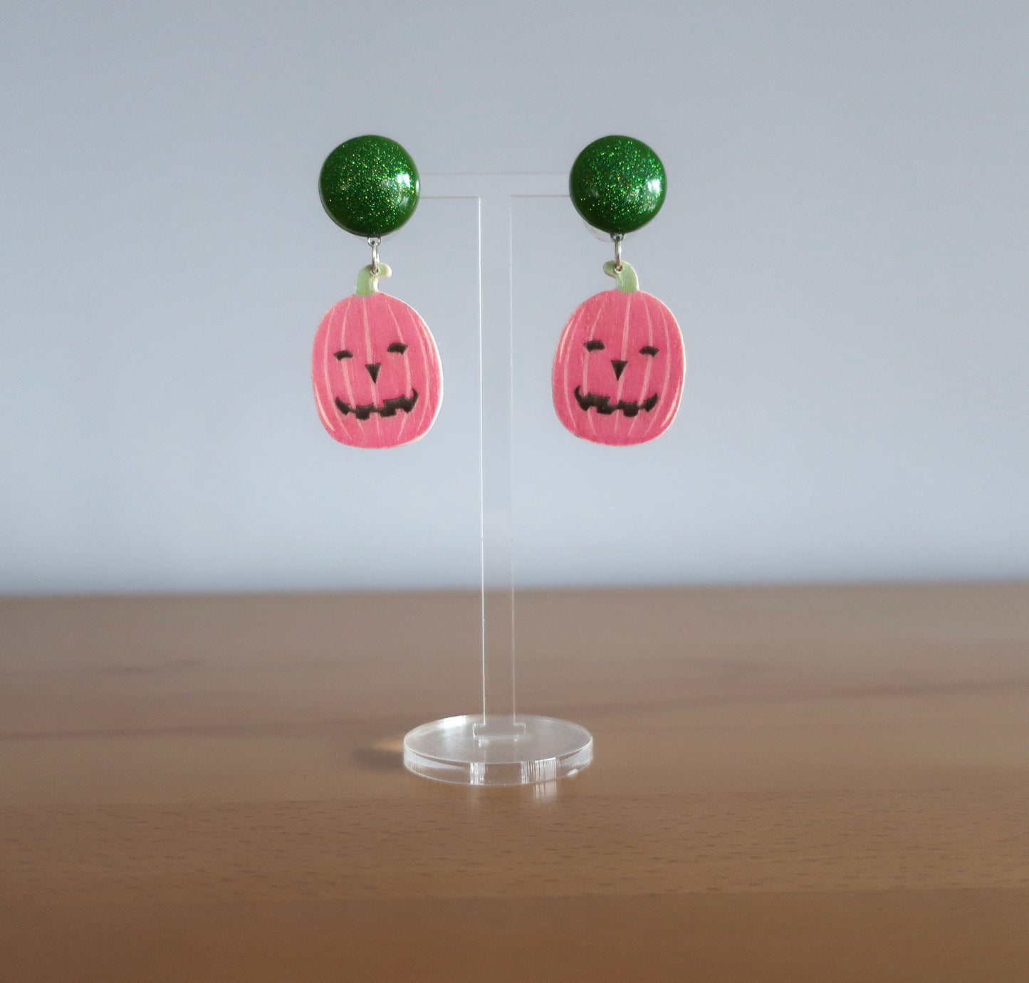 Ohrringe 'Pinker Kürbis'