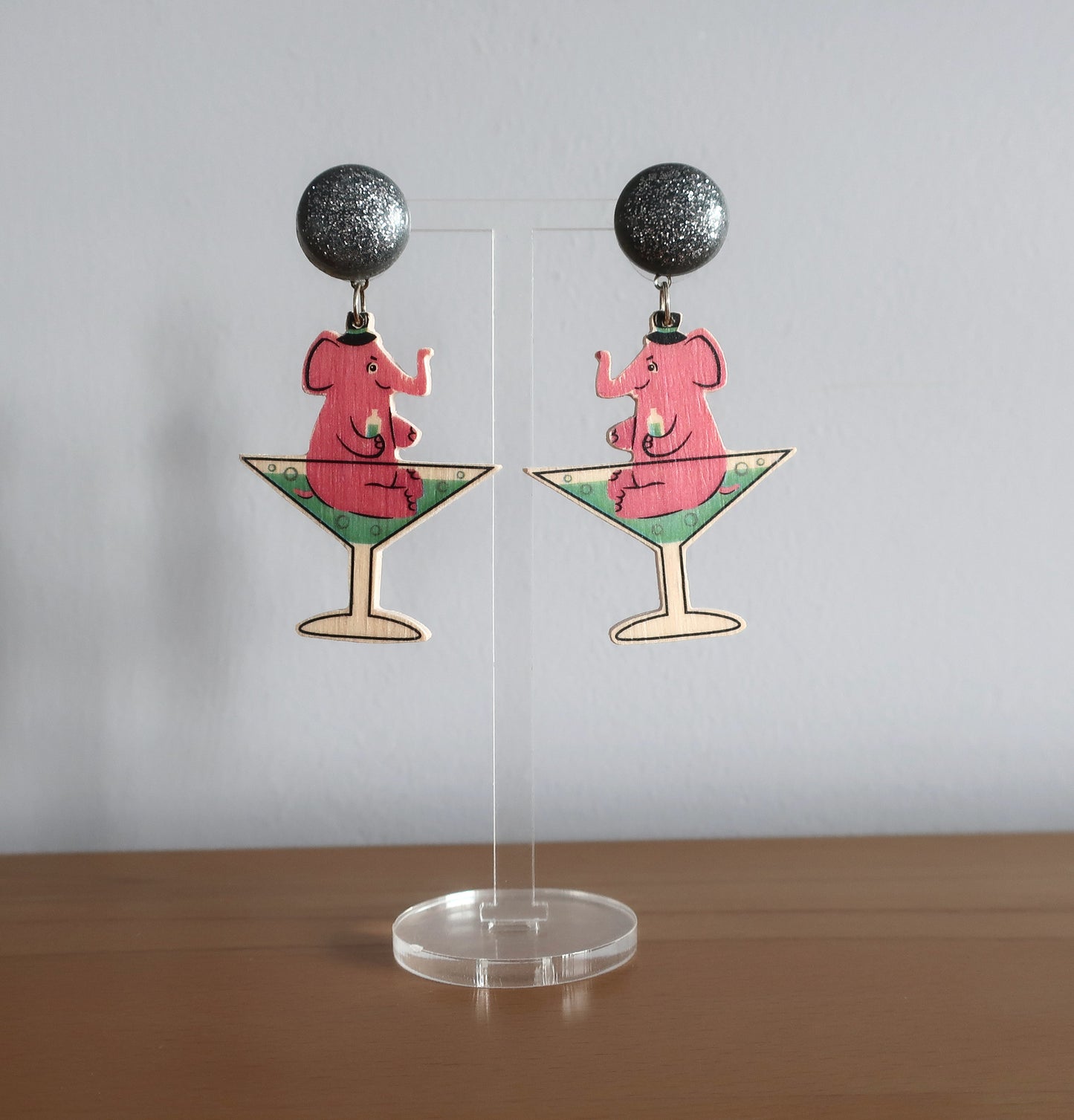 Ohrringe' Pinker Elefant'