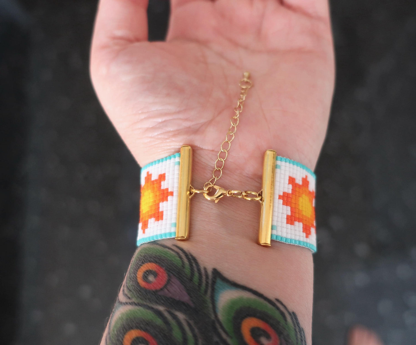 Armband 'Wellen und Sonnen'