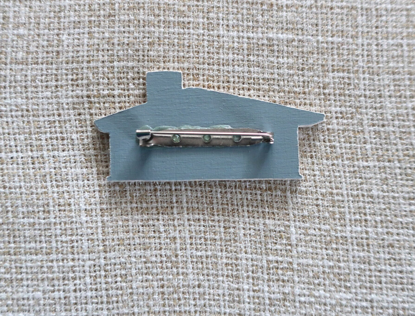 Brosche 'Mid-Century-Haus'