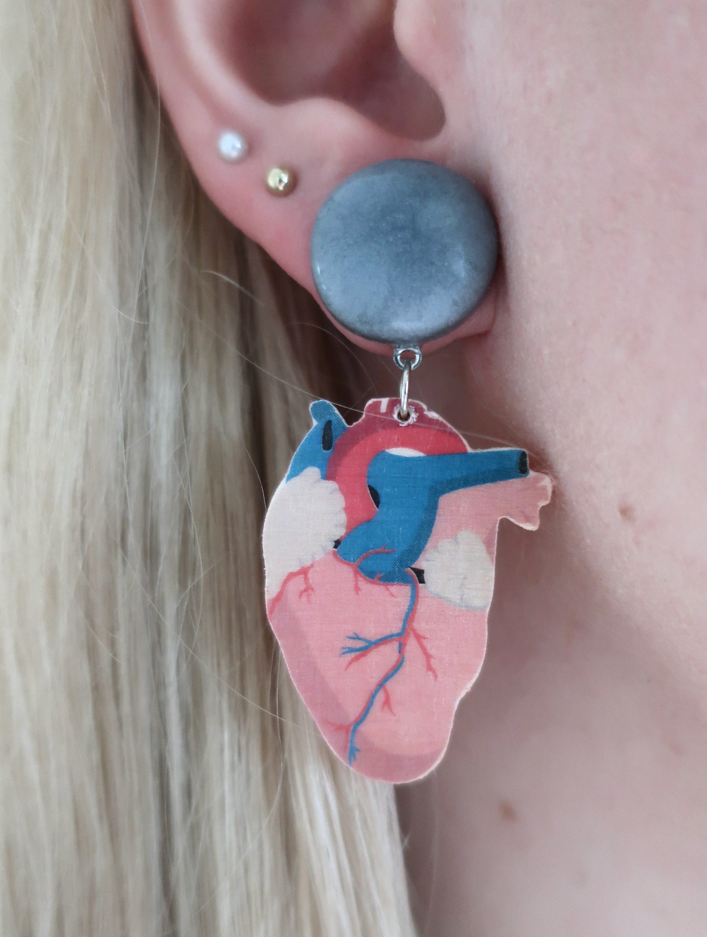 Ohrringe 'Anatomisches Herz'
