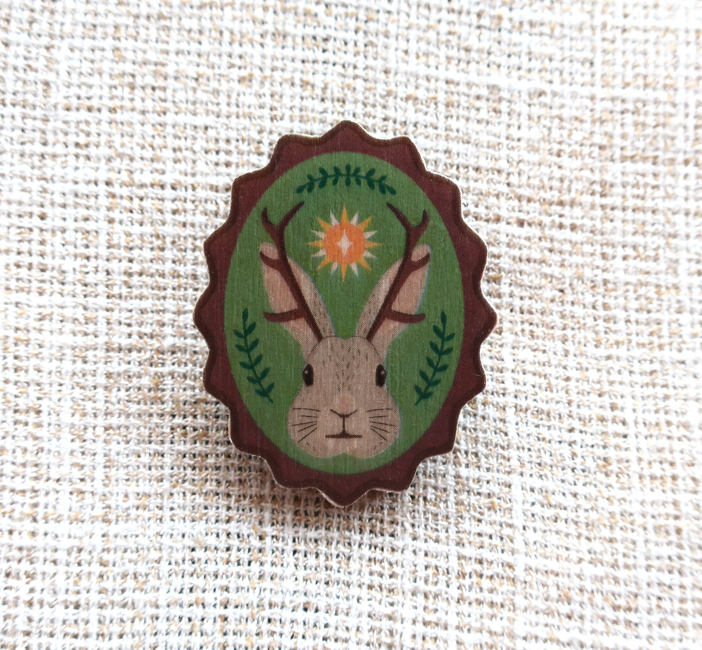 Brosche 'Jackalope'